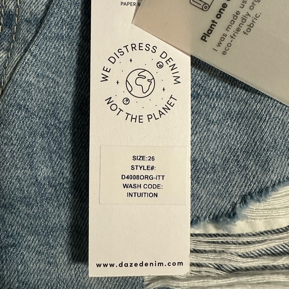 DAZE 1999 Slouch 90’s Denim Shorts, Size 26 (v) - Picture 10 of 12